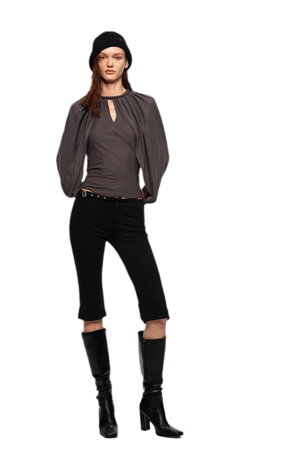 Cotton Cape Sleeve Top