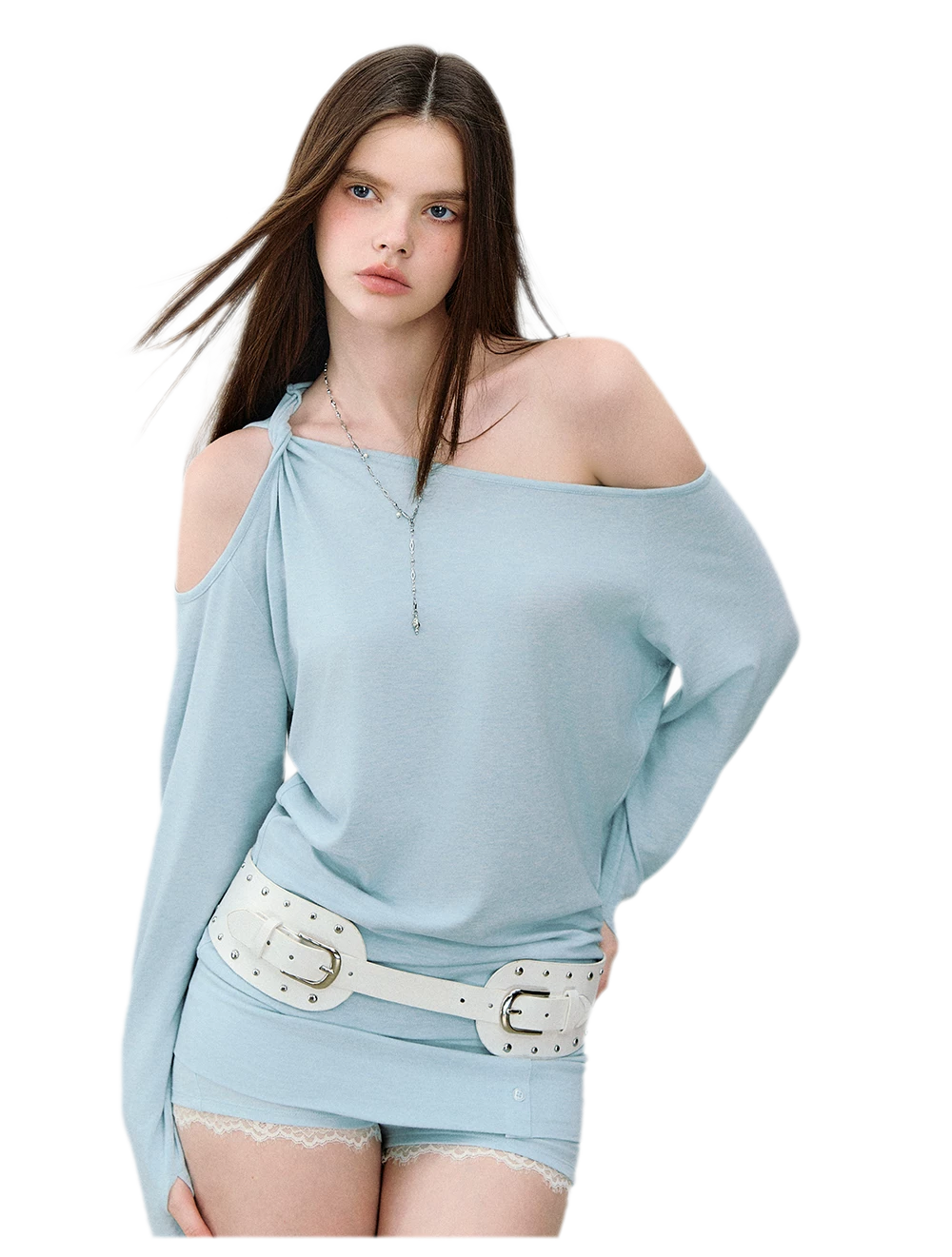 Mambo Signal One-Shoulder Top &amp; Skort