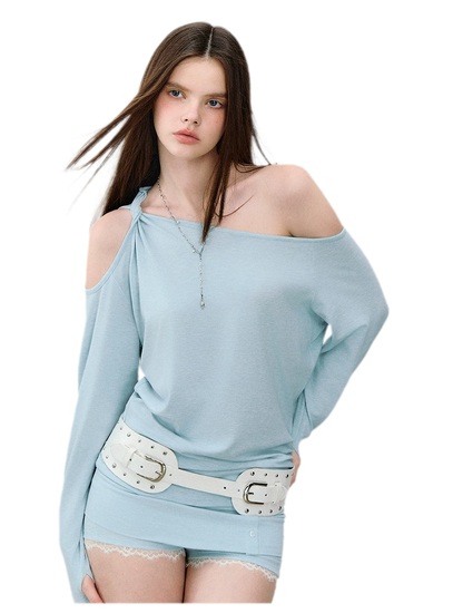 Mambo Signal One-Shoulder Top &amp; Skort