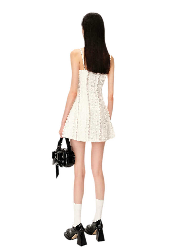 Elegant French Short Camisole Dress