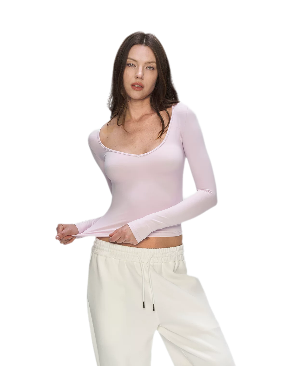 Bare-Feel V-Neck Top