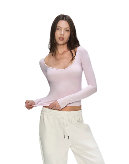Bare-Feel V-Neck Top