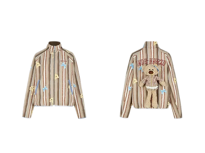 Printed Fleece Raglan Jacket