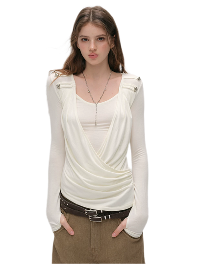 Modal Draped Layered Top