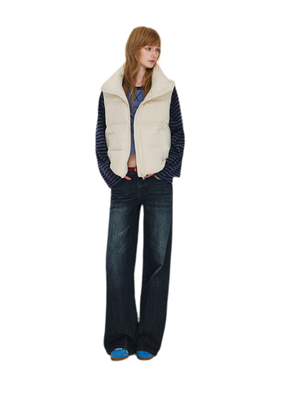 Lightweight Stand Collar Down Vest