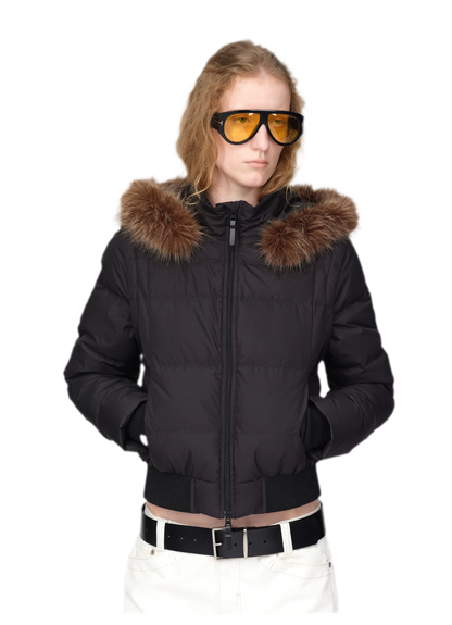 Perlmuttglänzende Steppdaunenjacke