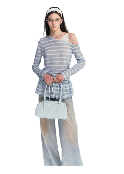 Lace Asymmetric Top