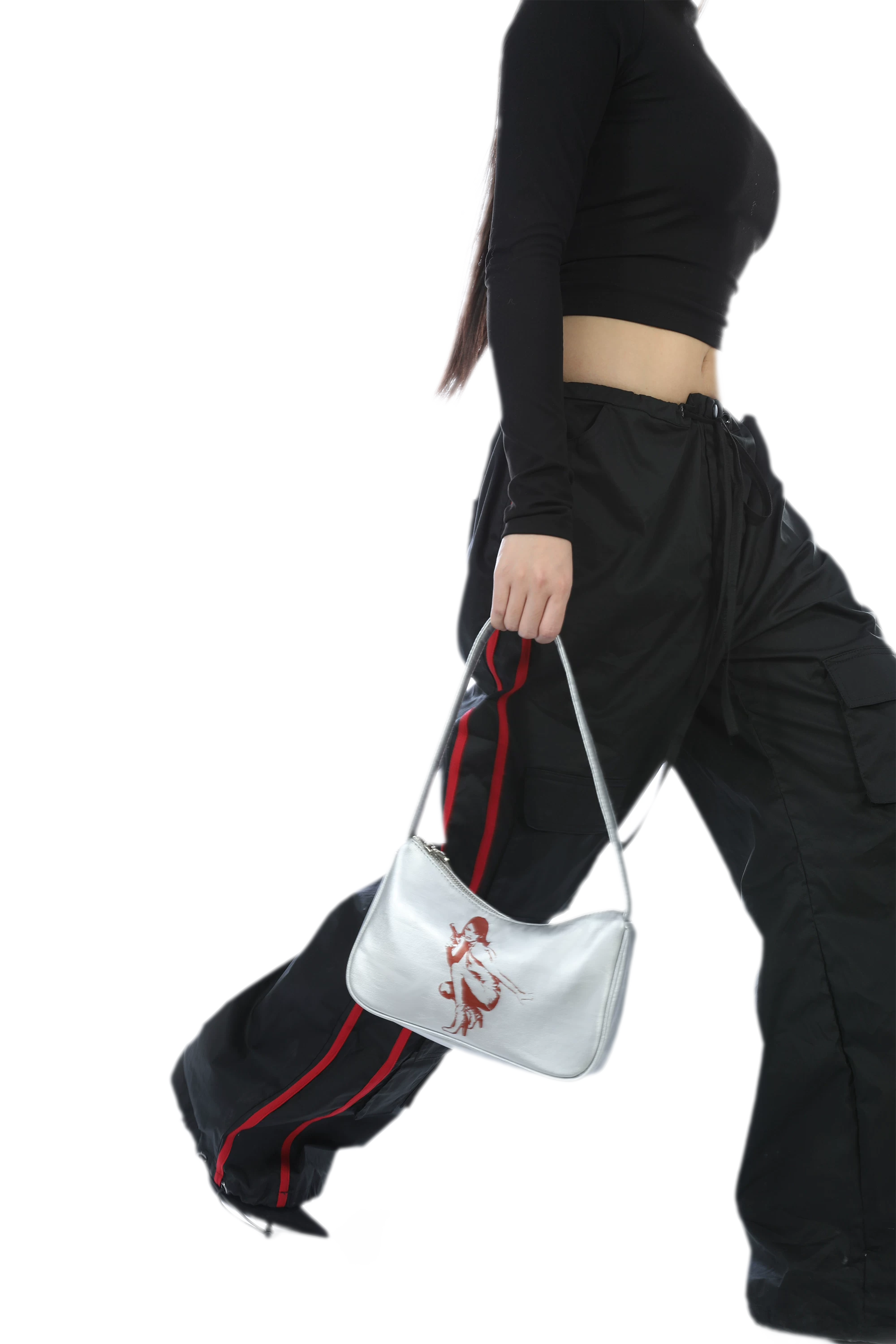 Silver Hobo Handbag
