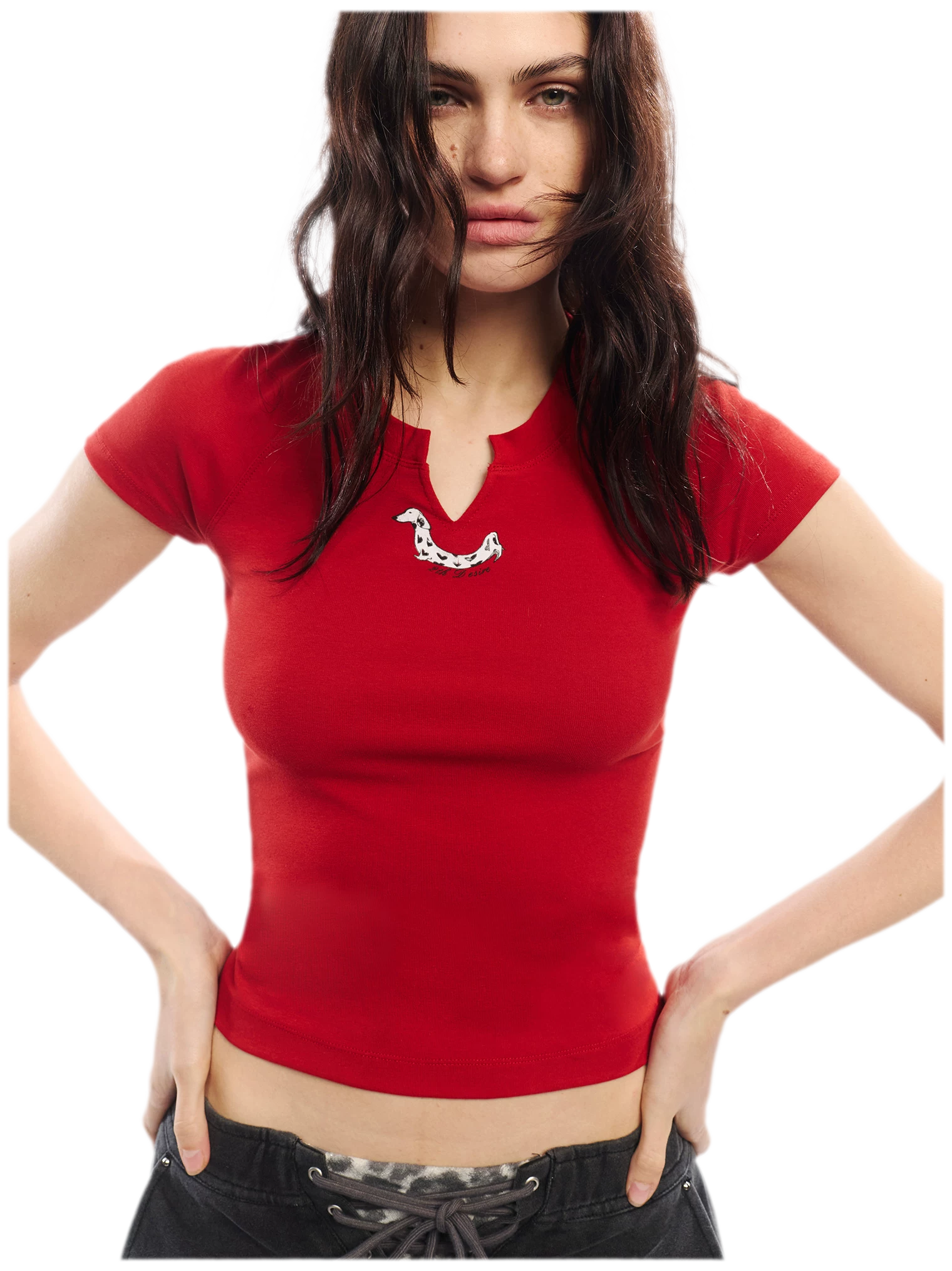 Summer V-neck Slim Fit T-shirt