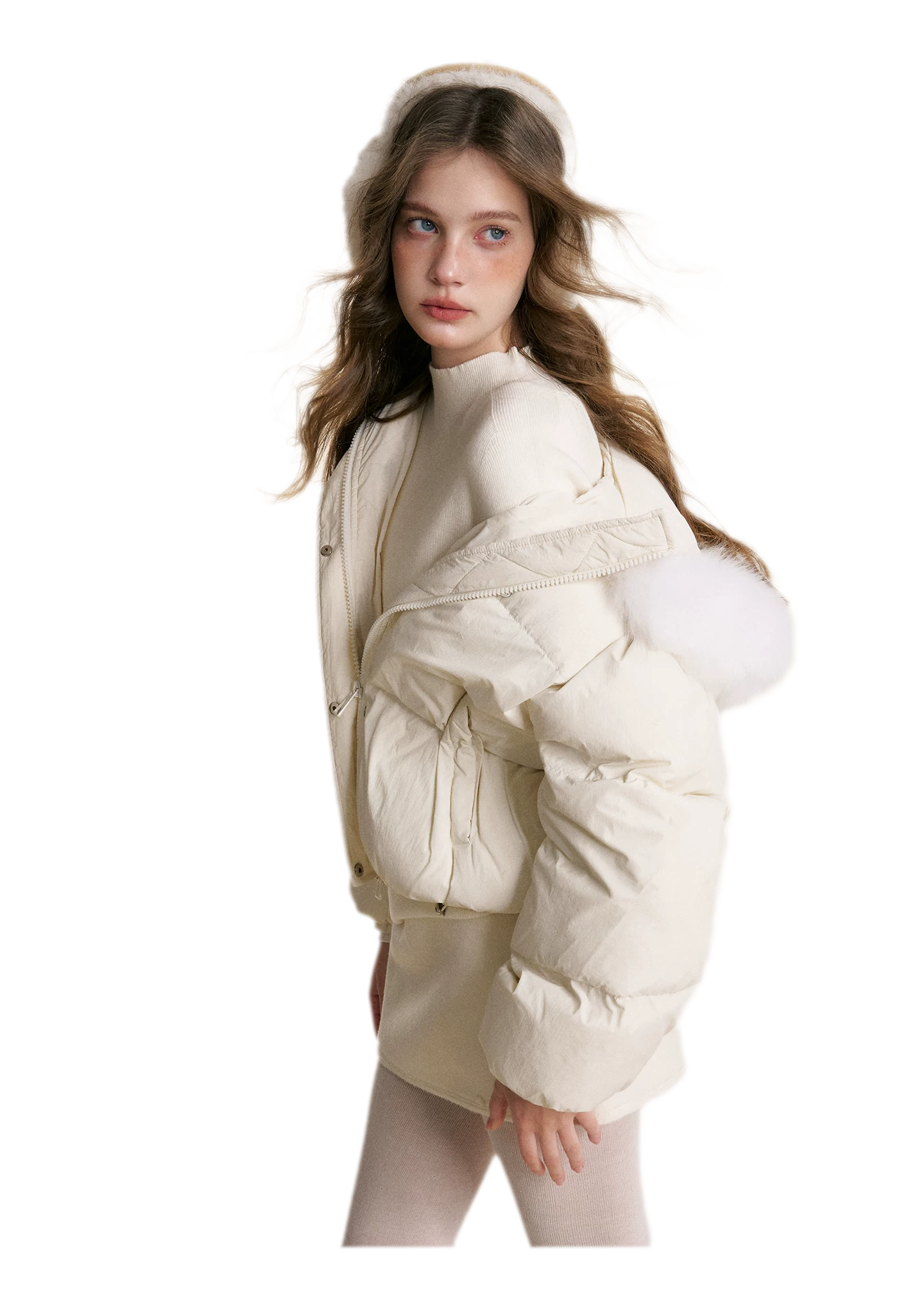 Puffer Hooded Down Jacket
