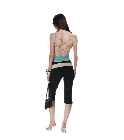 Cross Back Ribbed Cami