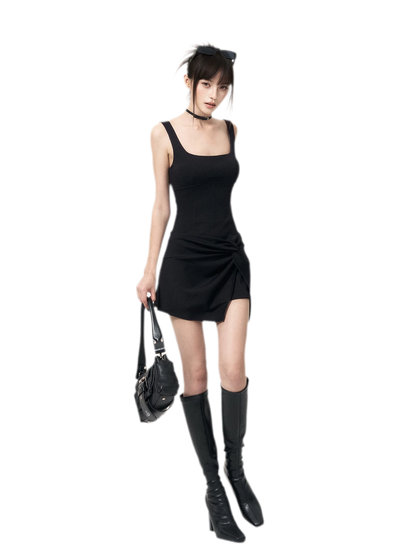 Knotted Knit Midi Dress