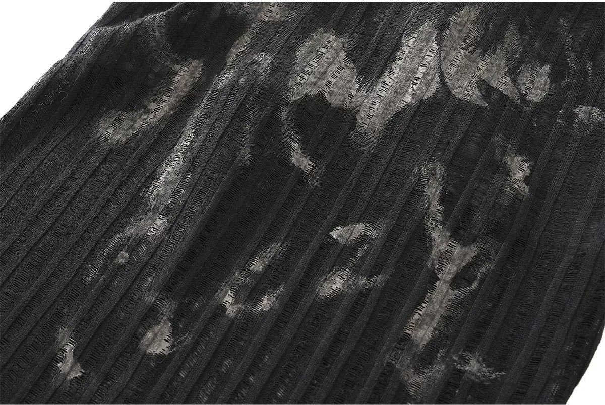 Punk Graffiti Layered T‑Shirt