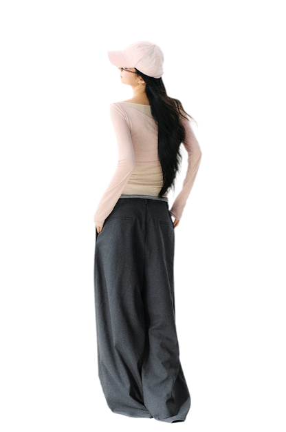 Asymmetric Tie Shoulder Tee