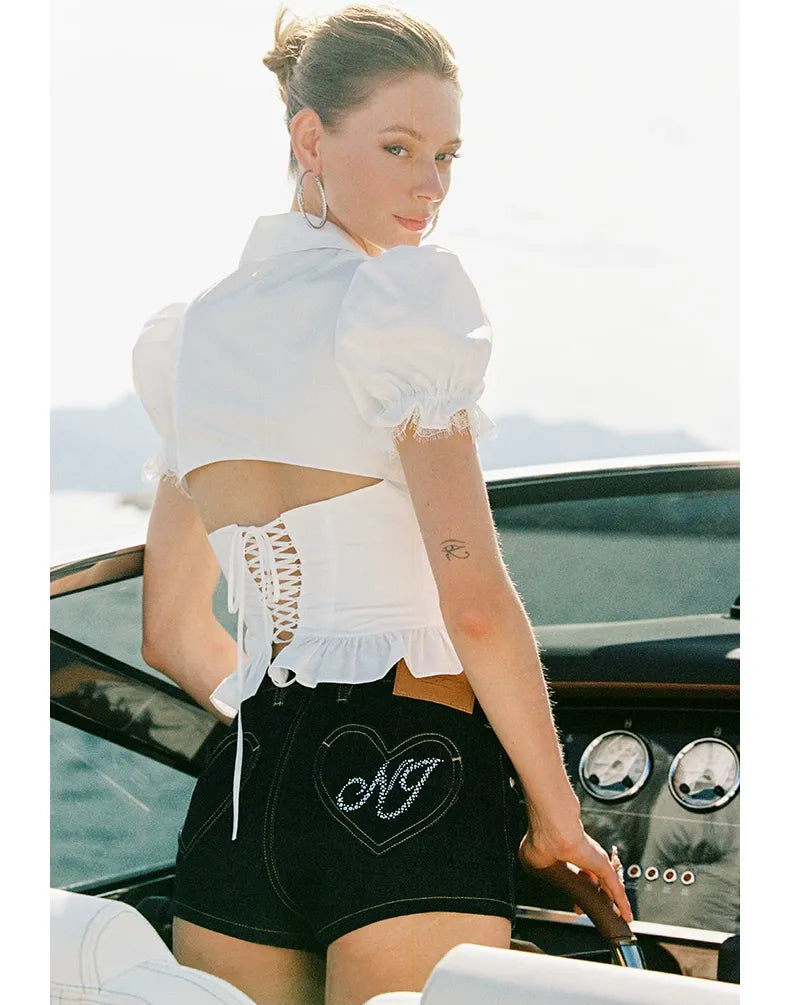 Heart Pocket Shorts