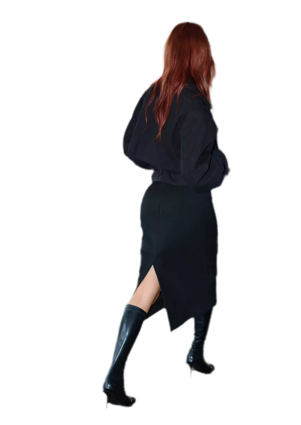 Cropped Belted Trench Jacket