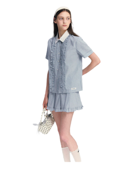 Blue Plaid Set