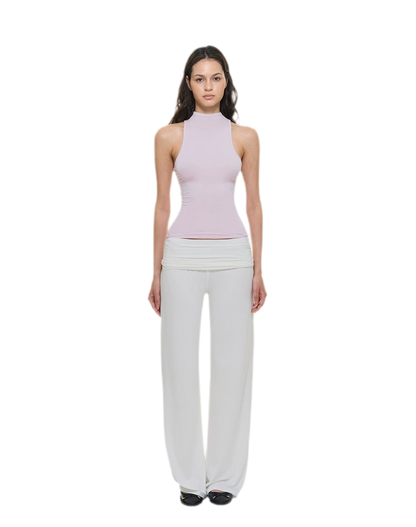 Knitted Semi-High Neck Vest