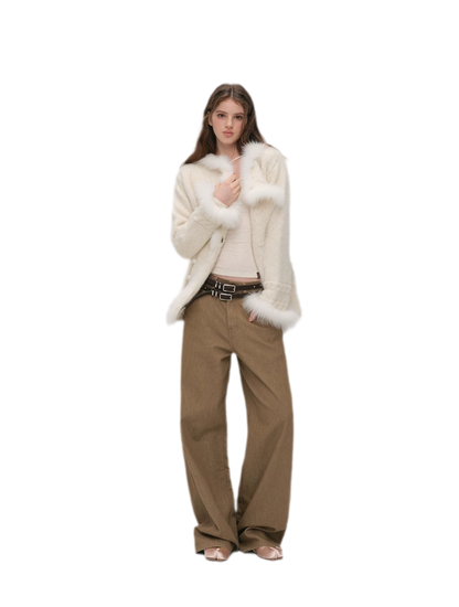 Long-Pile Fox Fur Cardigan