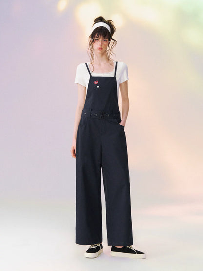 Vintage Relaxed Straight-Leg Overalls