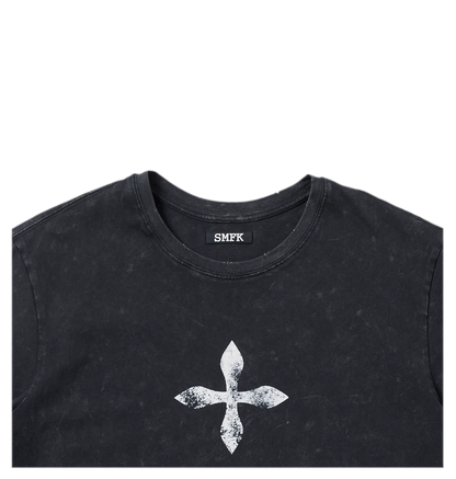 Cross Flower Vintage Tee