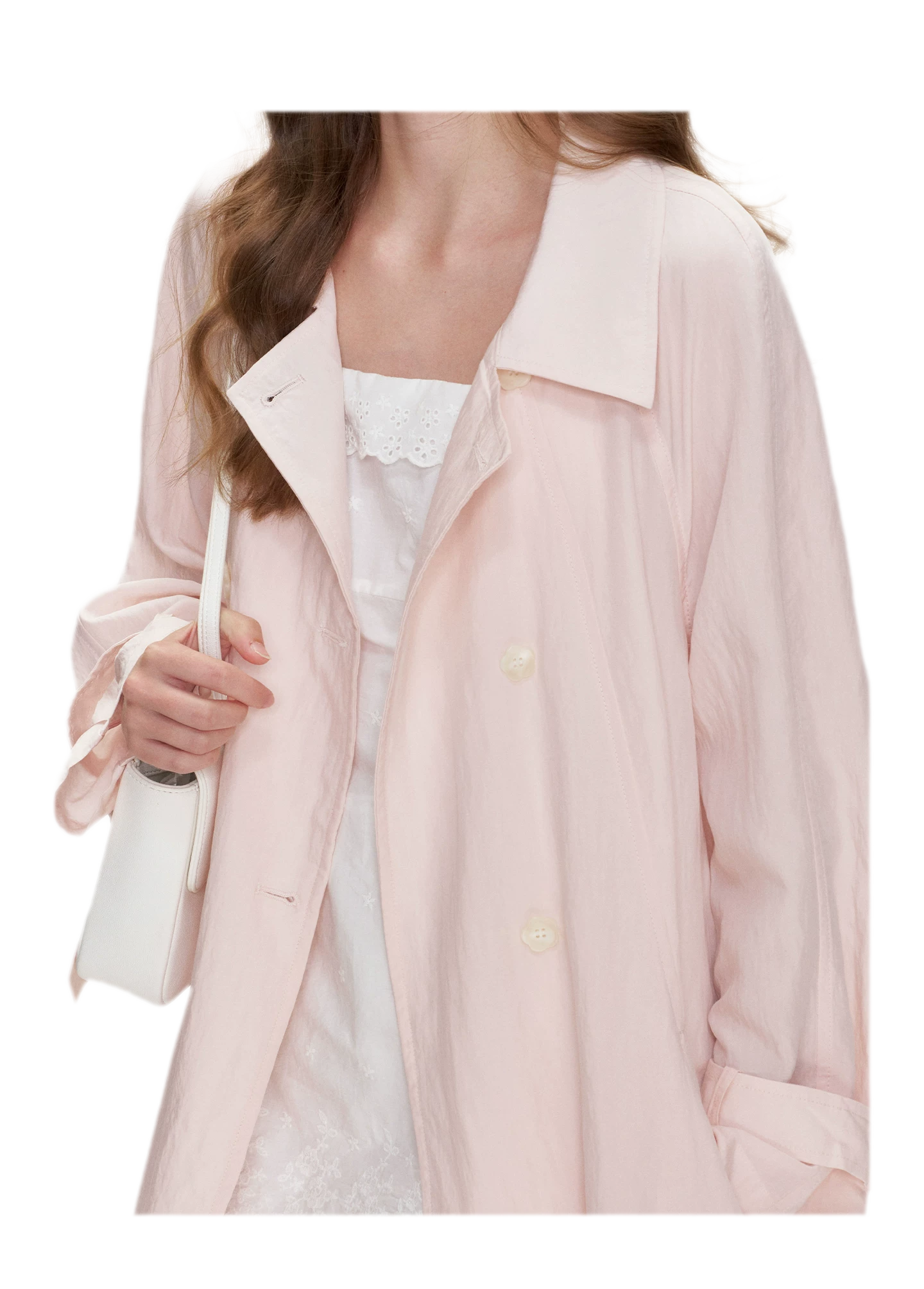 Lightweight Oversized Tie-Waist Trench Coat
