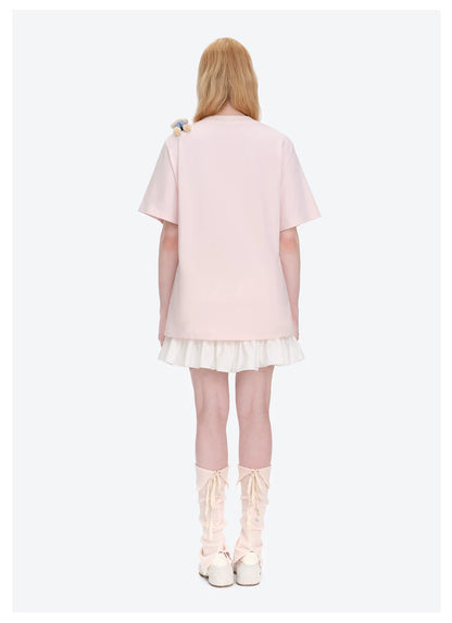 Carousel Print Loose T-shirt