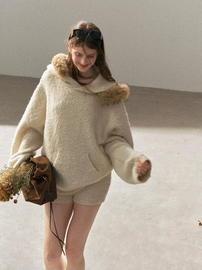 Loop Knit Hooded Set