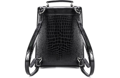 Wandelbarer Rucksack mit geprägter Fledermaus