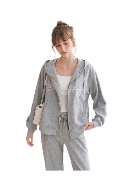 Cotton Hooded Tracksuit Set