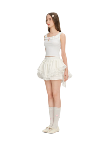 Ruffle Collar Knit Camisole
