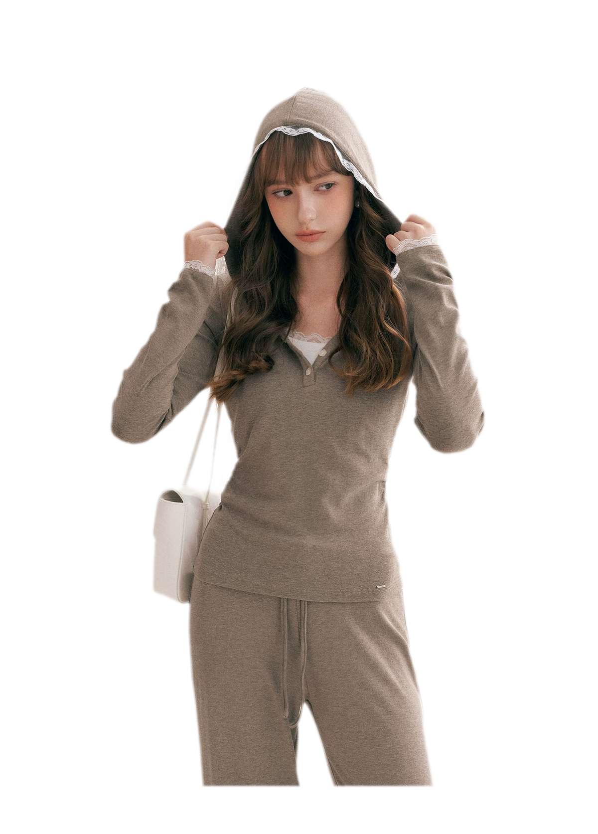 Lace-Trim Layered Two-Piece Set