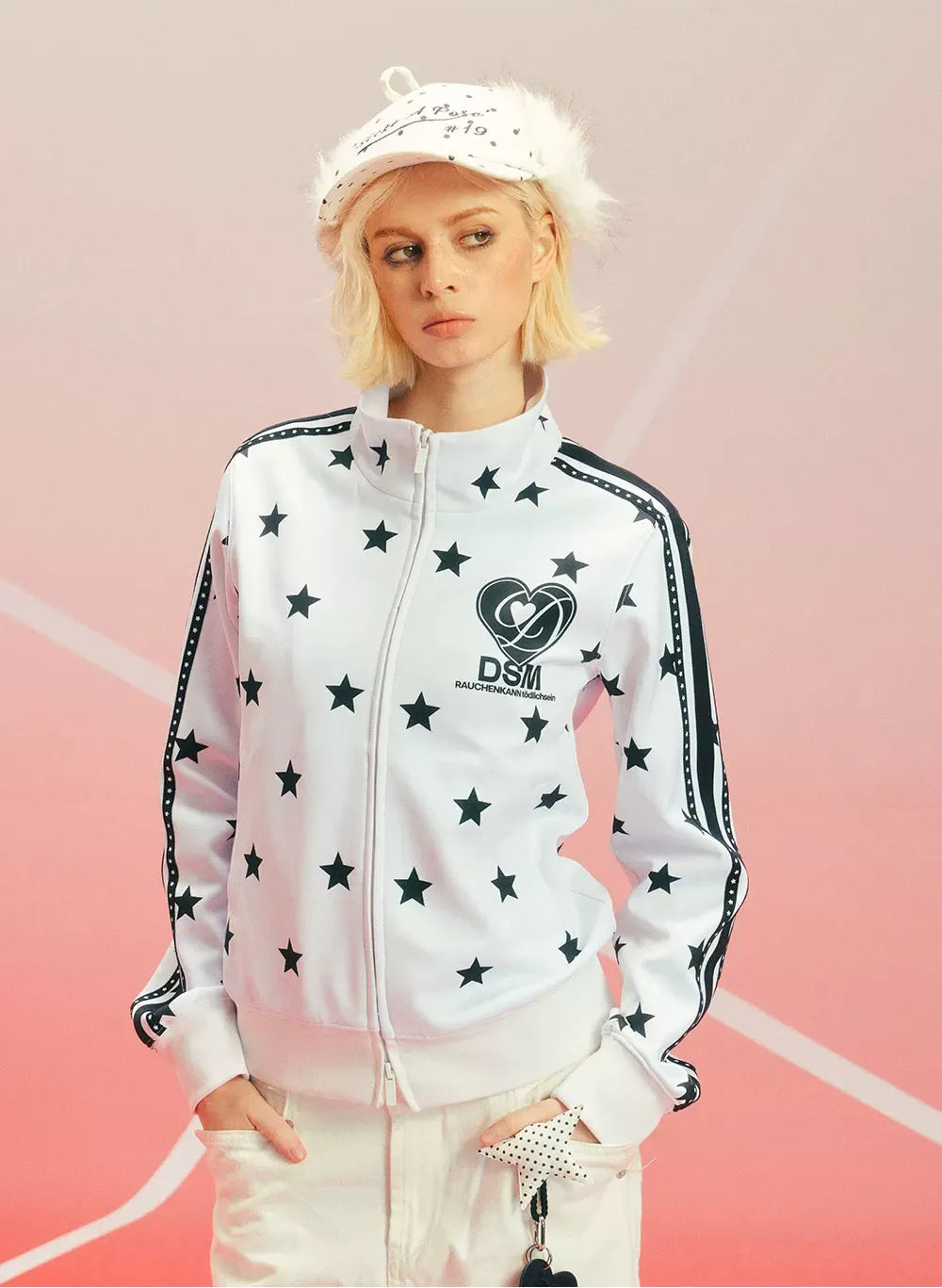 Star Print Slim Jacket