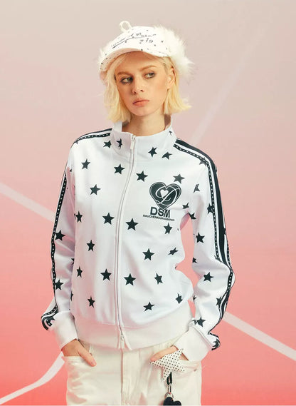 Star Print Slim Jacket