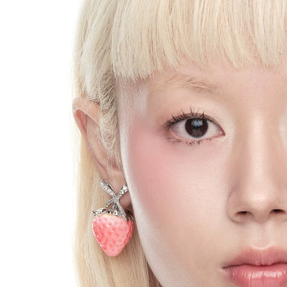 Strawberry Butterfly Statement Earrings