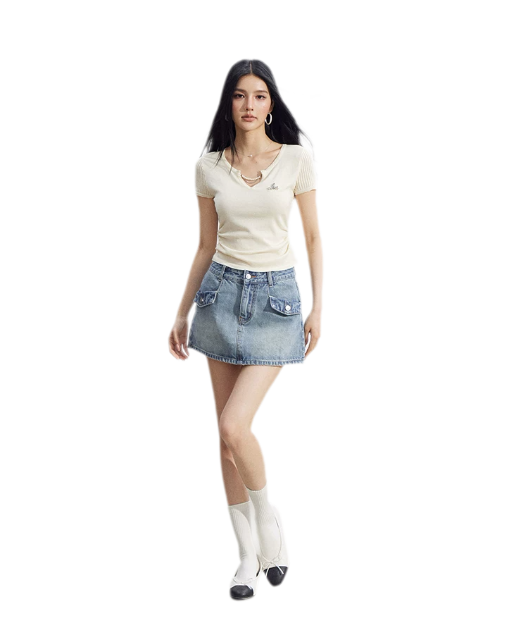 V-Neck Lyocell Tee