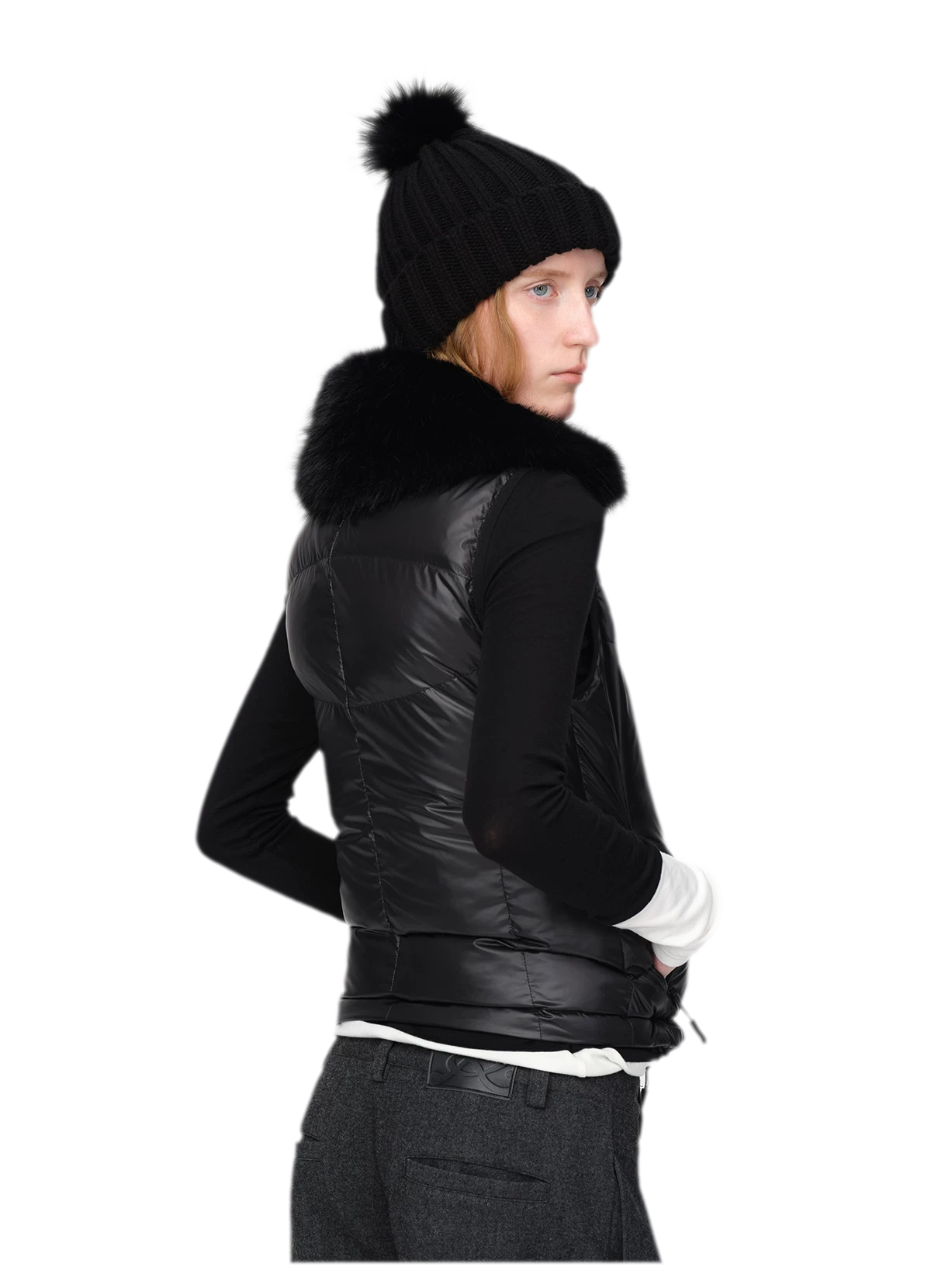 Gilet matelassé en duvet brillant
