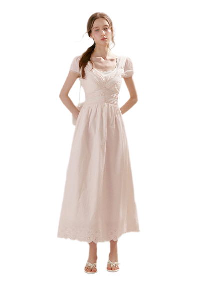 Lace V-Neck Dress