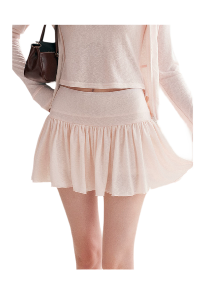 Lyocell Hooded Skirt Set