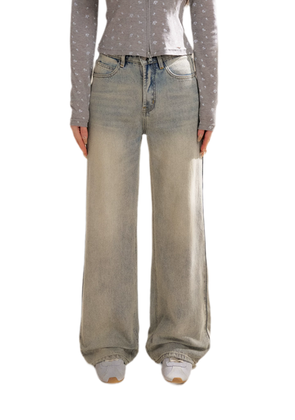 Rhinestone Logo Jeans