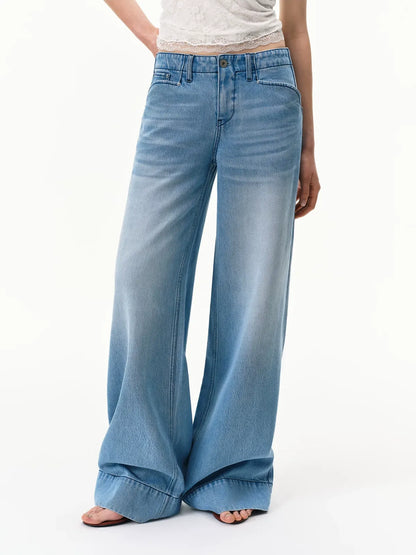 Lyocell Wide-Leg Jeans