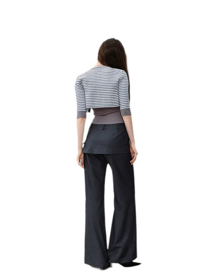 Textured Stripe Knit Set