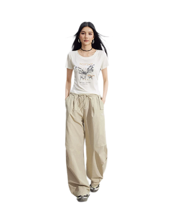 Butterfly Ruched Tee