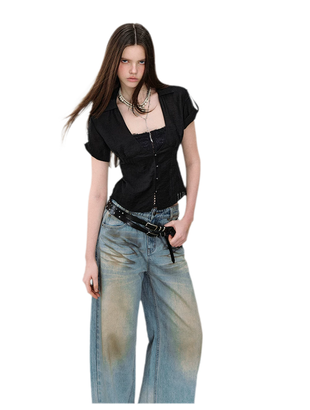 Lace Layered Shirt