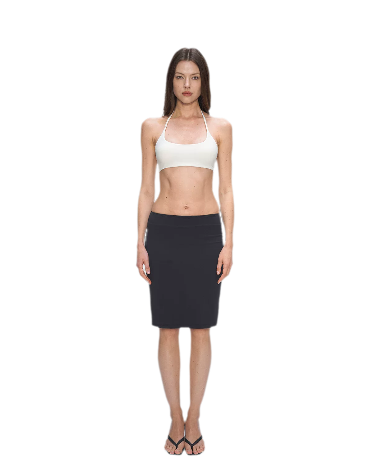Nude Feel Layered Skirt