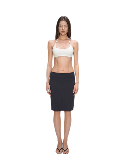 Nude Feel Layered Skirt
