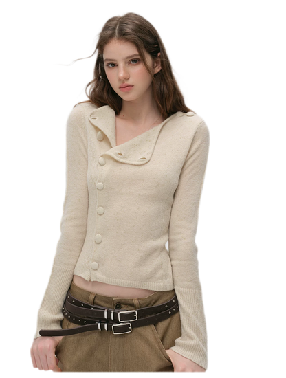 Metallic Textured Knit Cardigan