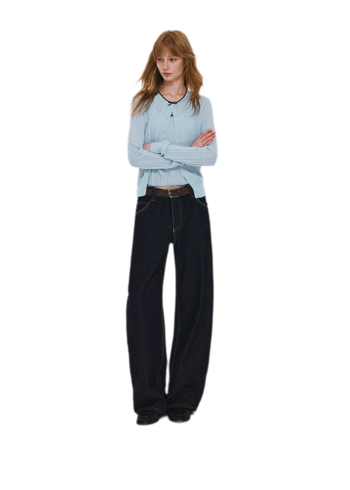 Wool-Blend Bow Knit Set