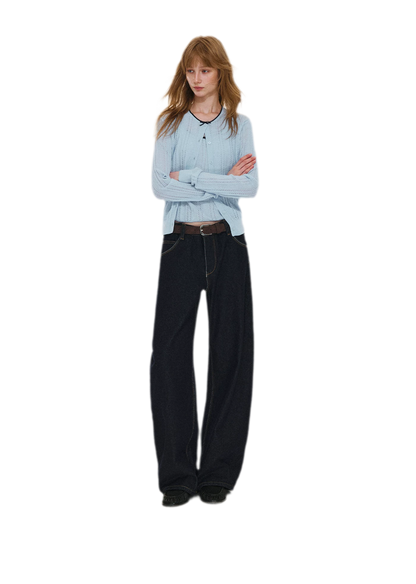 Wool-Blend Bow Knit Set