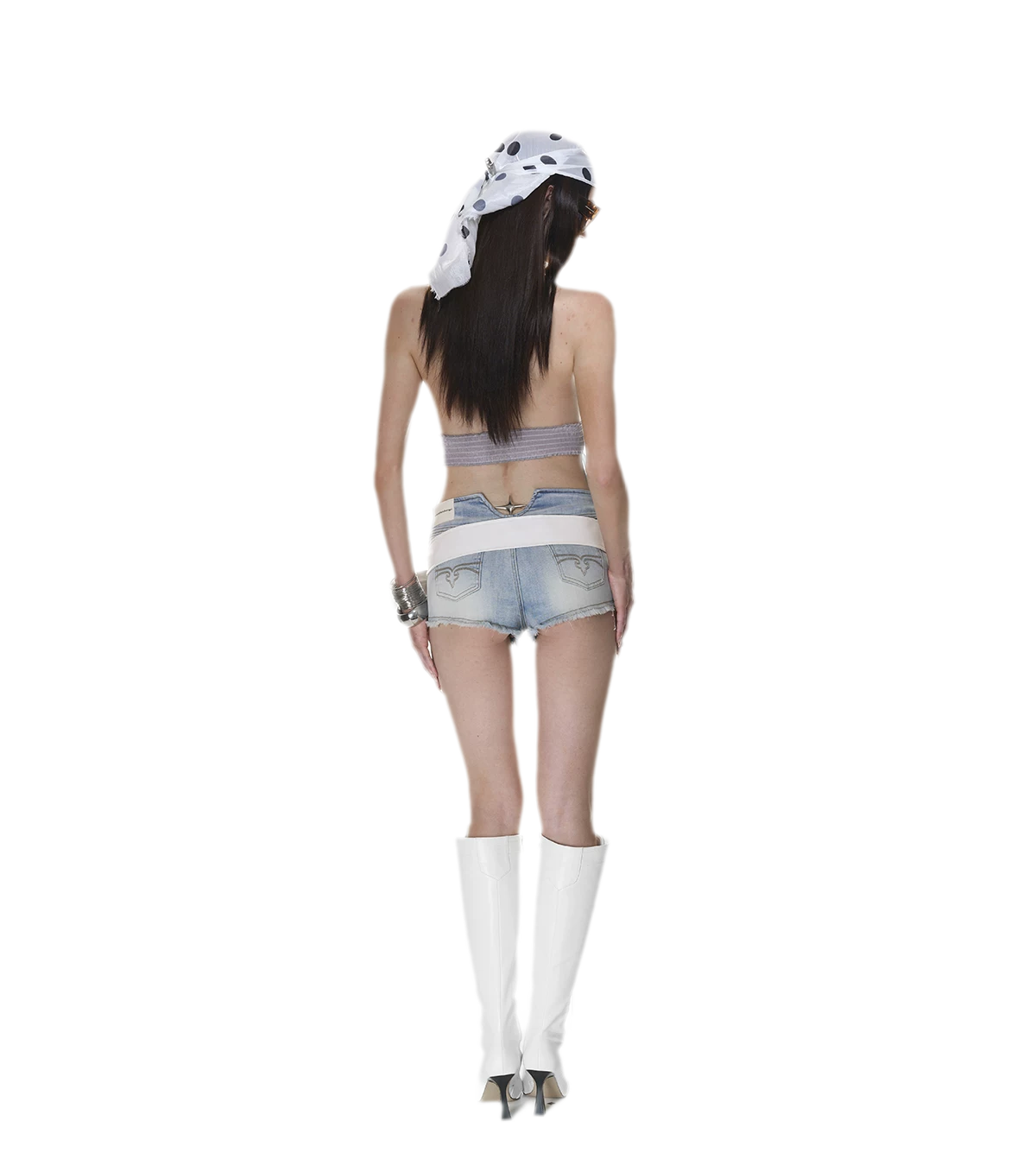 Mesh Halter Backless Top